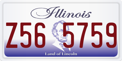 IL license plate Z565759