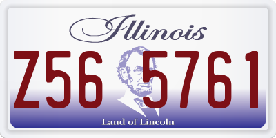 IL license plate Z565761