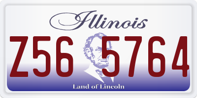 IL license plate Z565764
