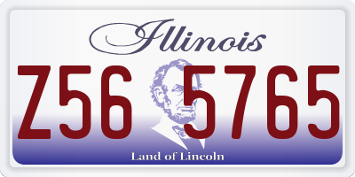 IL license plate Z565765