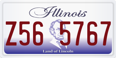 IL license plate Z565767