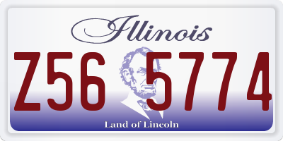 IL license plate Z565774