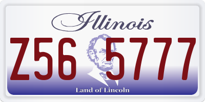 IL license plate Z565777