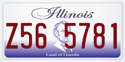 IL license plate Z565781