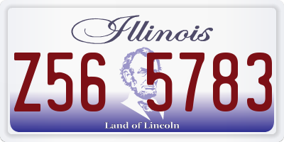 IL license plate Z565783