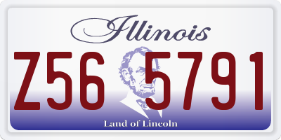 IL license plate Z565791