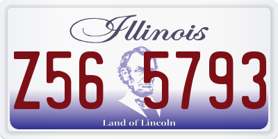 IL license plate Z565793