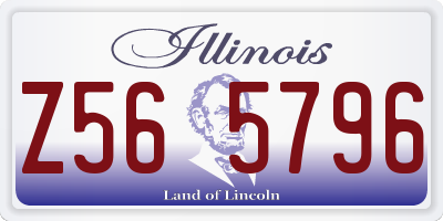 IL license plate Z565796