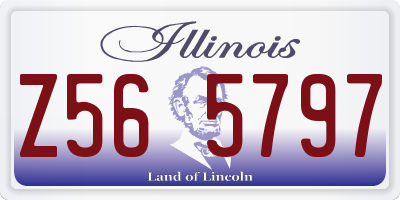 IL license plate Z565797