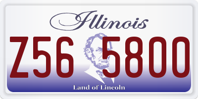 IL license plate Z565800