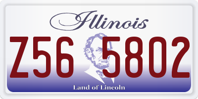 IL license plate Z565802
