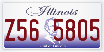 IL license plate Z565805