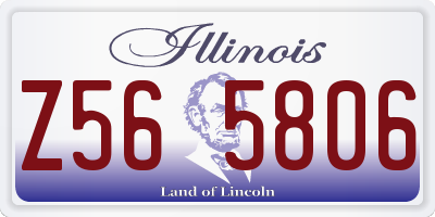 IL license plate Z565806