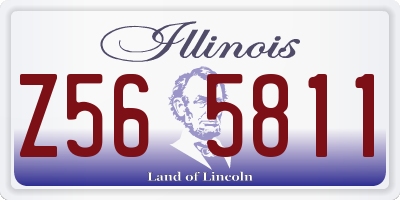 IL license plate Z565811