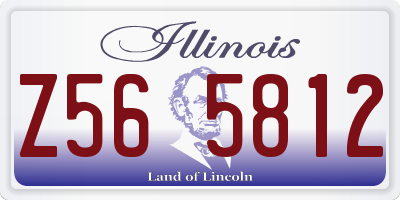 IL license plate Z565812