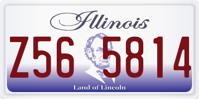 IL license plate Z565814