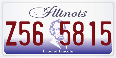 IL license plate Z565815