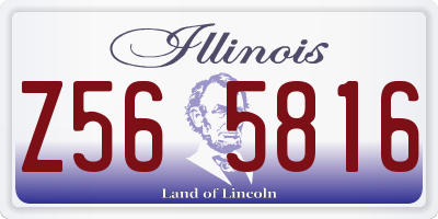 IL license plate Z565816
