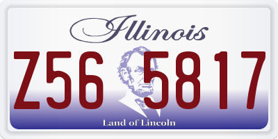 IL license plate Z565817