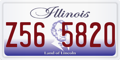 IL license plate Z565820