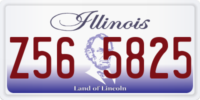 IL license plate Z565825