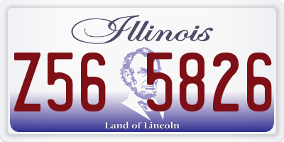 IL license plate Z565826