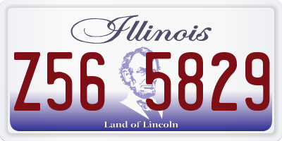 IL license plate Z565829