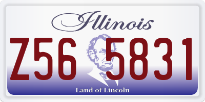IL license plate Z565831