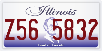 IL license plate Z565832