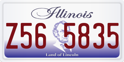 IL license plate Z565835