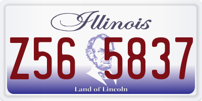 IL license plate Z565837