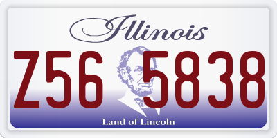 IL license plate Z565838