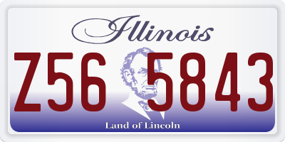 IL license plate Z565843