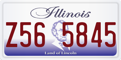 IL license plate Z565845