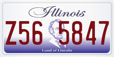 IL license plate Z565847