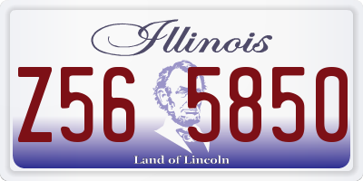 IL license plate Z565850