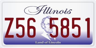 IL license plate Z565851