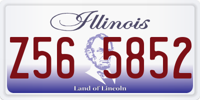 IL license plate Z565852