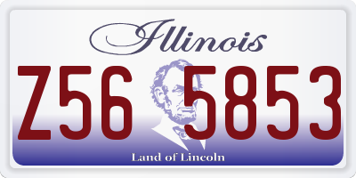 IL license plate Z565853