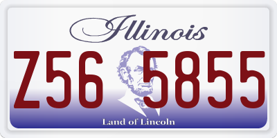 IL license plate Z565855