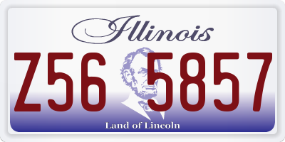 IL license plate Z565857