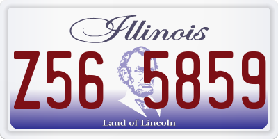 IL license plate Z565859