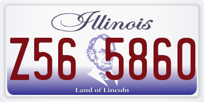 IL license plate Z565860