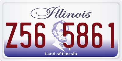 IL license plate Z565861