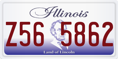 IL license plate Z565862