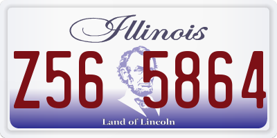 IL license plate Z565864
