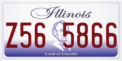 IL license plate Z565866