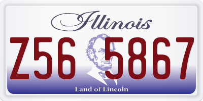 IL license plate Z565867