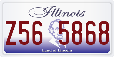 IL license plate Z565868