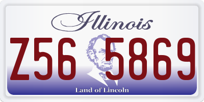 IL license plate Z565869